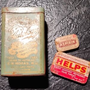 Old Collectible Antique Tins
